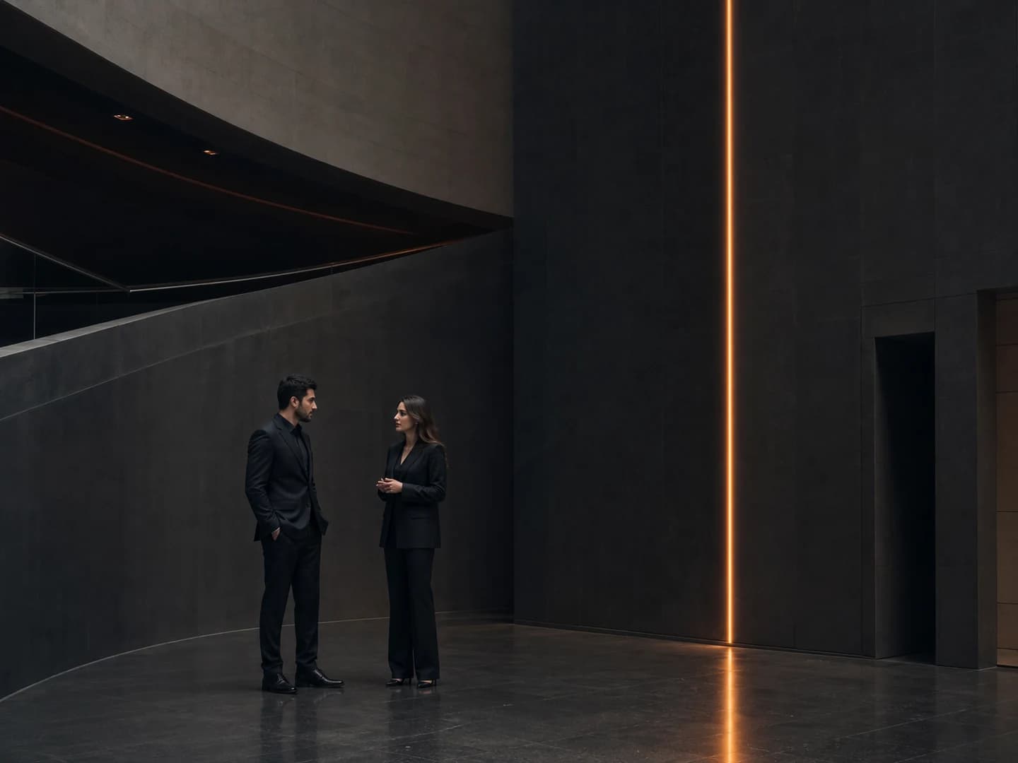 Minimal memarlıq məkanında premium korporativ tədbir